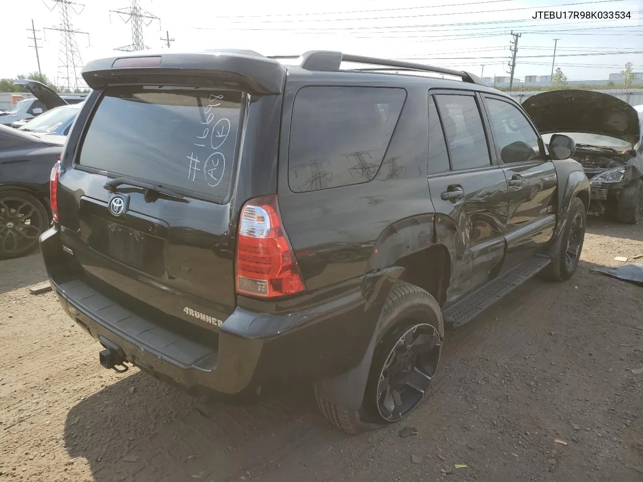 2008 Toyota 4Runner Limited VIN: JTEBU17R98K033534 Lot: 72072814