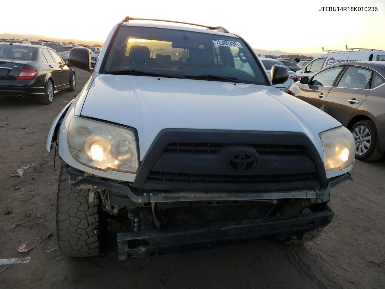 2008 Toyota 4Runner Sr5 VIN: JTEBU14R18K010236 Lot: 72366304