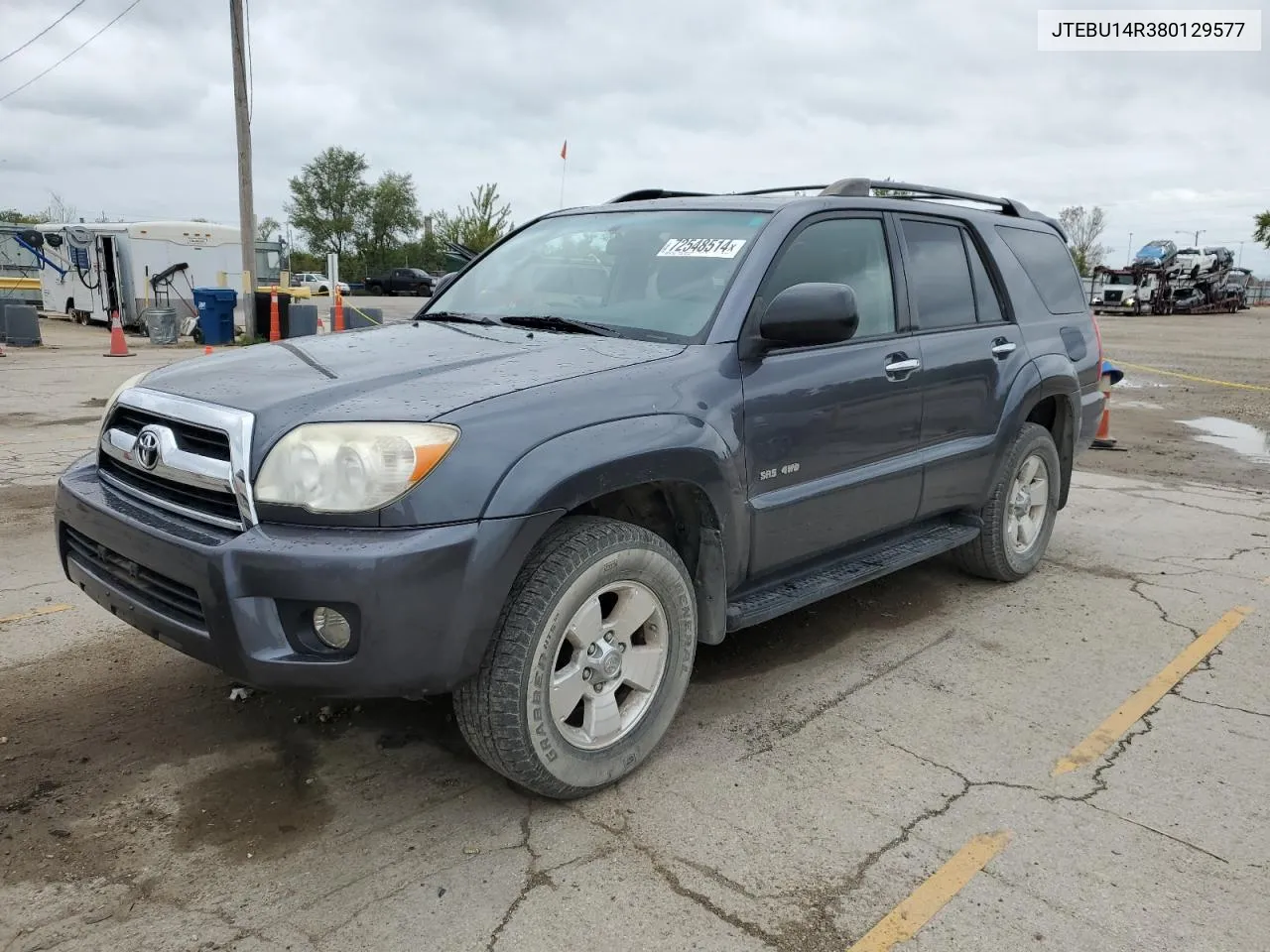 2008 Toyota 4Runner Sr5 VIN: JTEBU14R380129577 Lot: 72548514