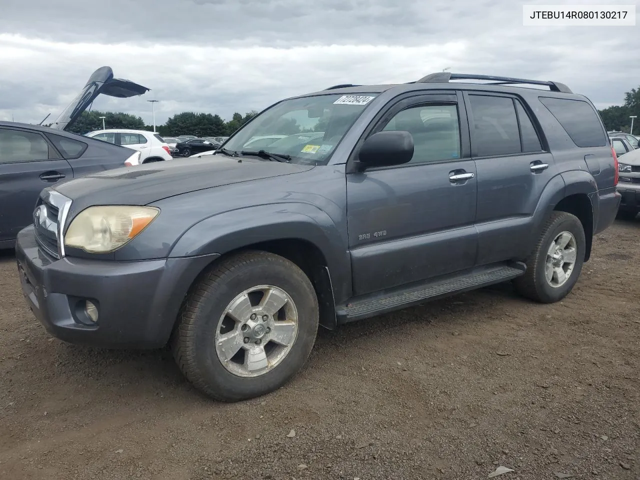 2008 Toyota 4Runner Sr5 VIN: JTEBU14R080130217 Lot: 72728424