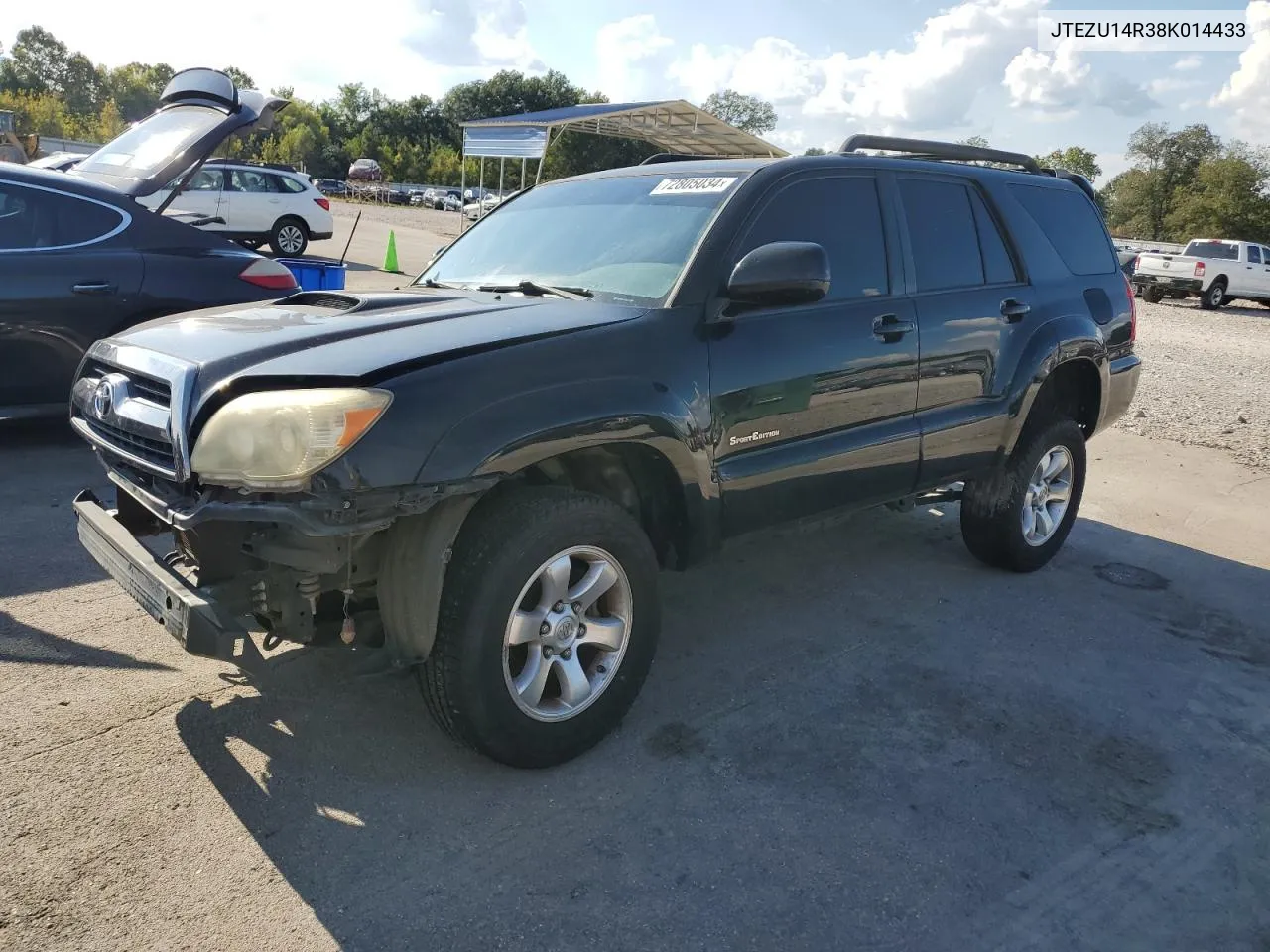 2008 Toyota 4Runner Sr5 VIN: JTEZU14R38K014433 Lot: 72805034