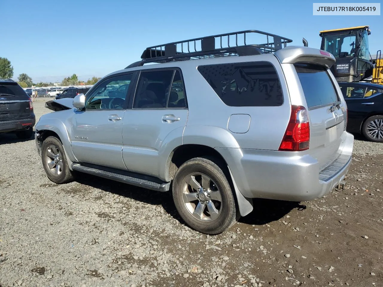 2008 Toyota 4Runner Limited VIN: JTEBU17R18K005419 Lot: 72808884