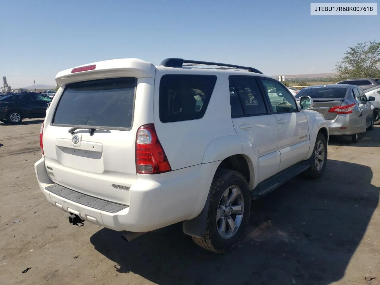 2008 Toyota 4Runner Limited VIN: JTEBU17R68K007618 Lot: 73088144