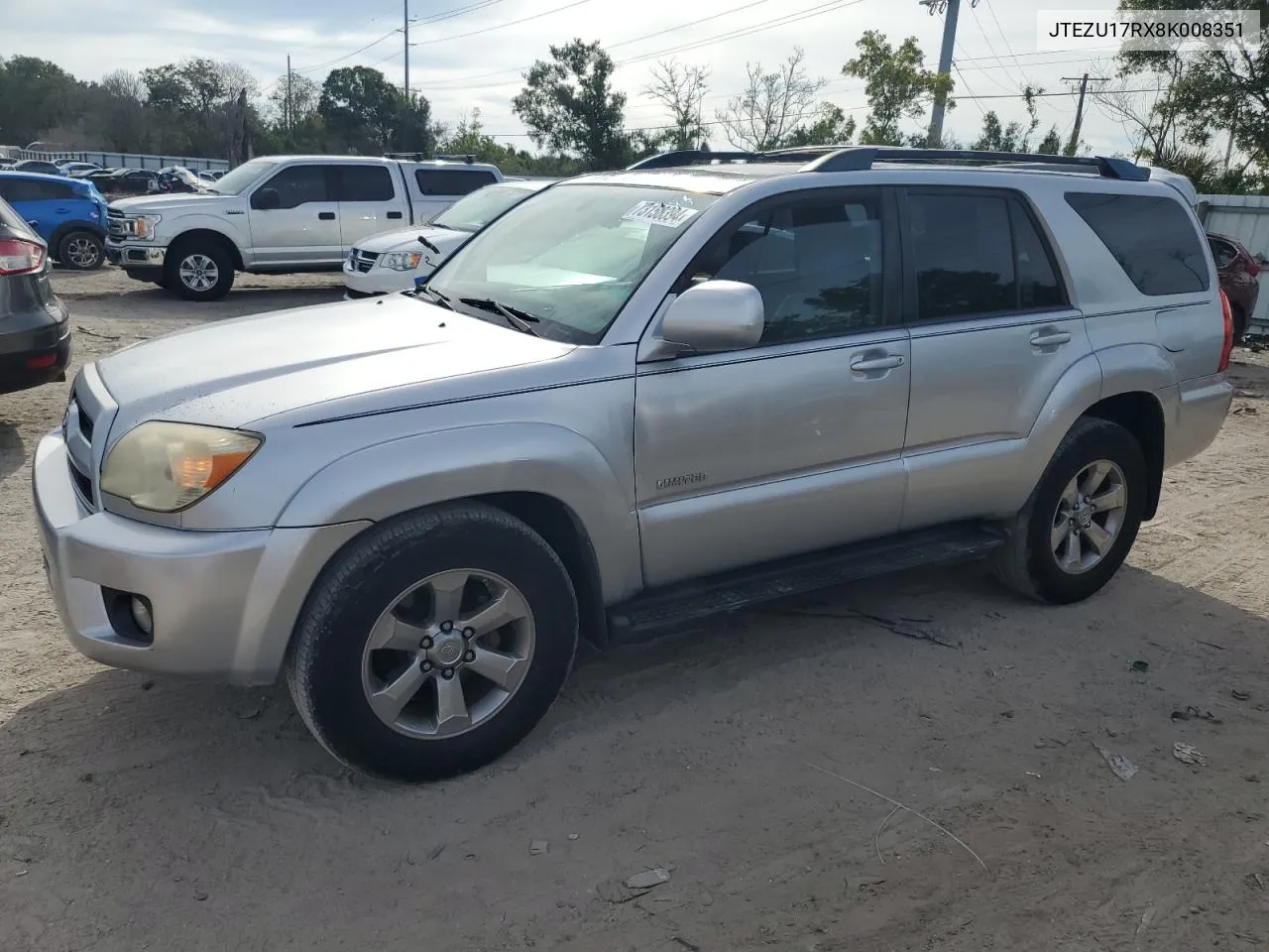 2008 Toyota 4Runner Limited VIN: JTEZU17RX8K008351 Lot: 73158394