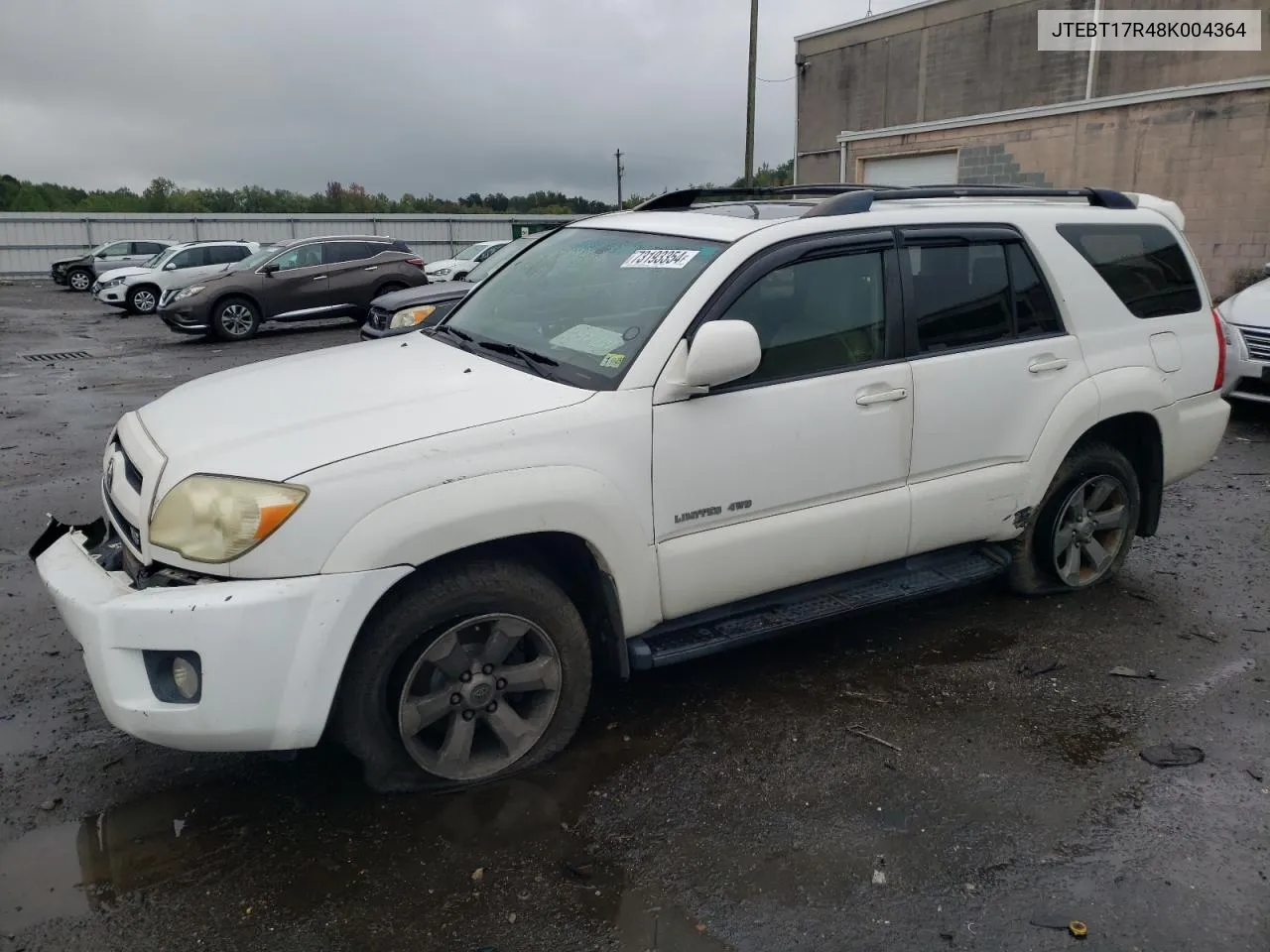 2008 Toyota 4Runner Limited VIN: JTEBT17R48K004364 Lot: 73193354