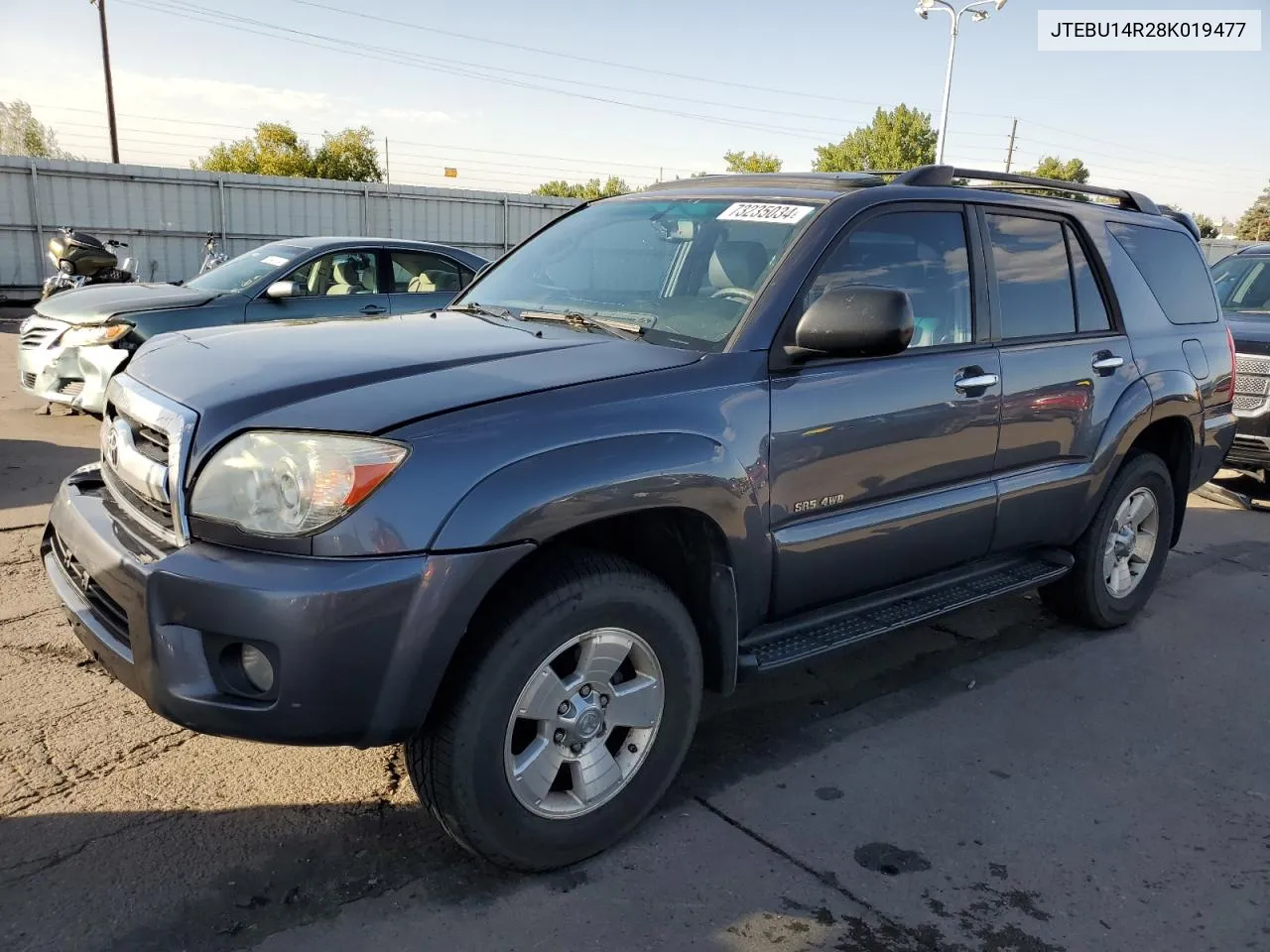 2008 Toyota 4Runner Sr5 VIN: JTEBU14R28K019477 Lot: 73235034