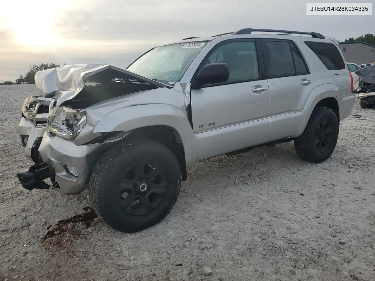 2008 Toyota 4Runner Sr5 VIN: JTEBU14R28K034335 Lot: 73386094