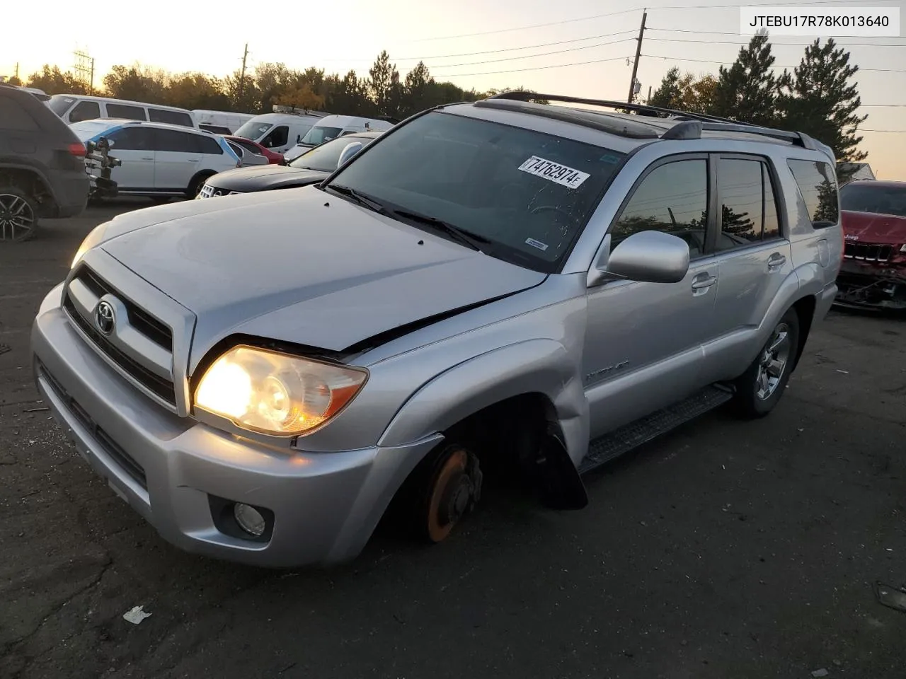 JTEBU17R78K013640 2008 Toyota 4Runner Limited