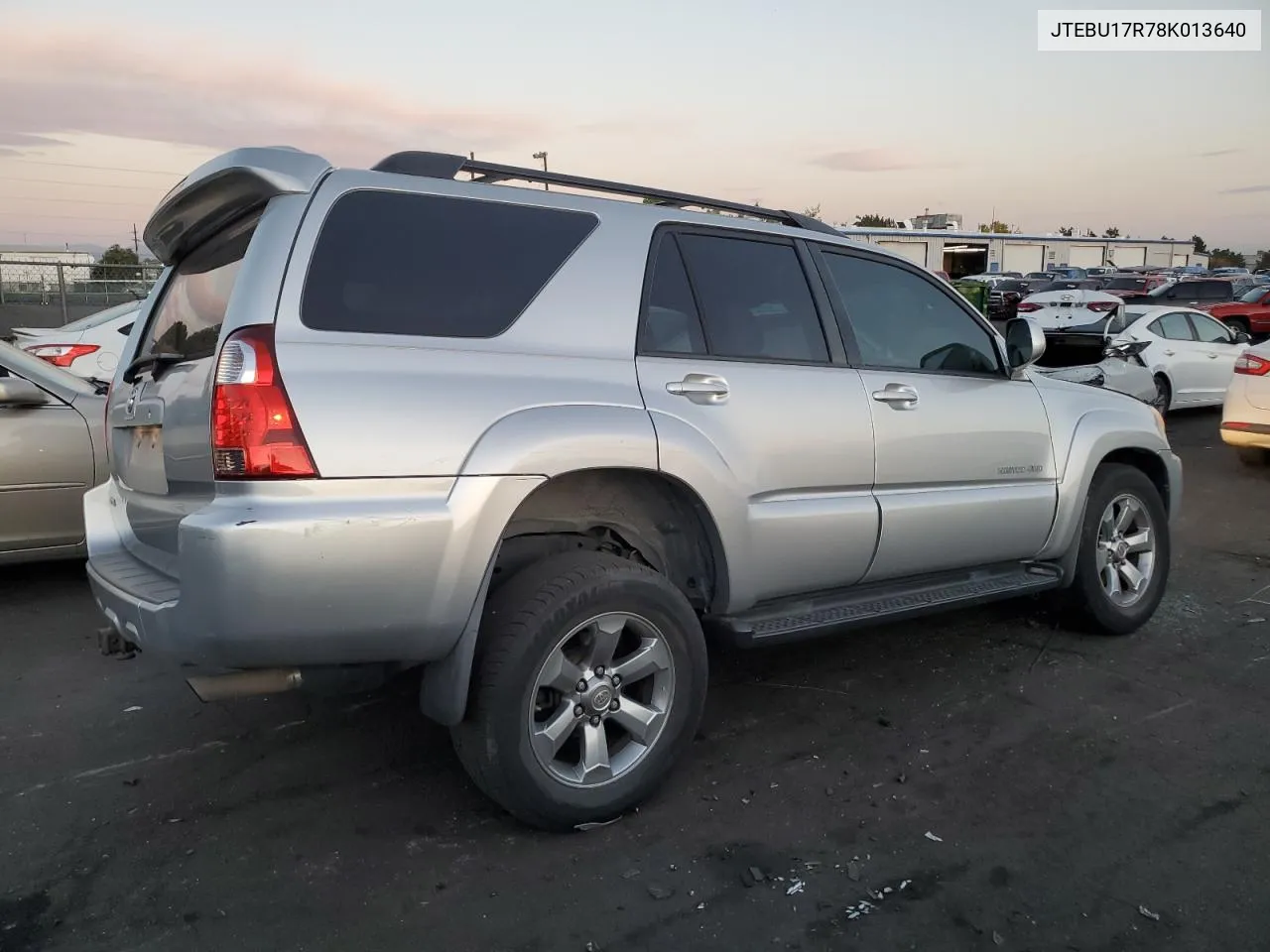 2008 Toyota 4Runner Limited VIN: JTEBU17R78K013640 Lot: 74762974