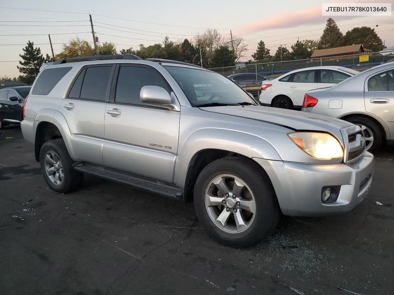 JTEBU17R78K013640 2008 Toyota 4Runner Limited