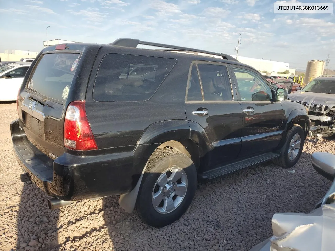 2008 Toyota 4Runner Sr5 VIN: JTEBU14R38K013669 Lot: 74787714