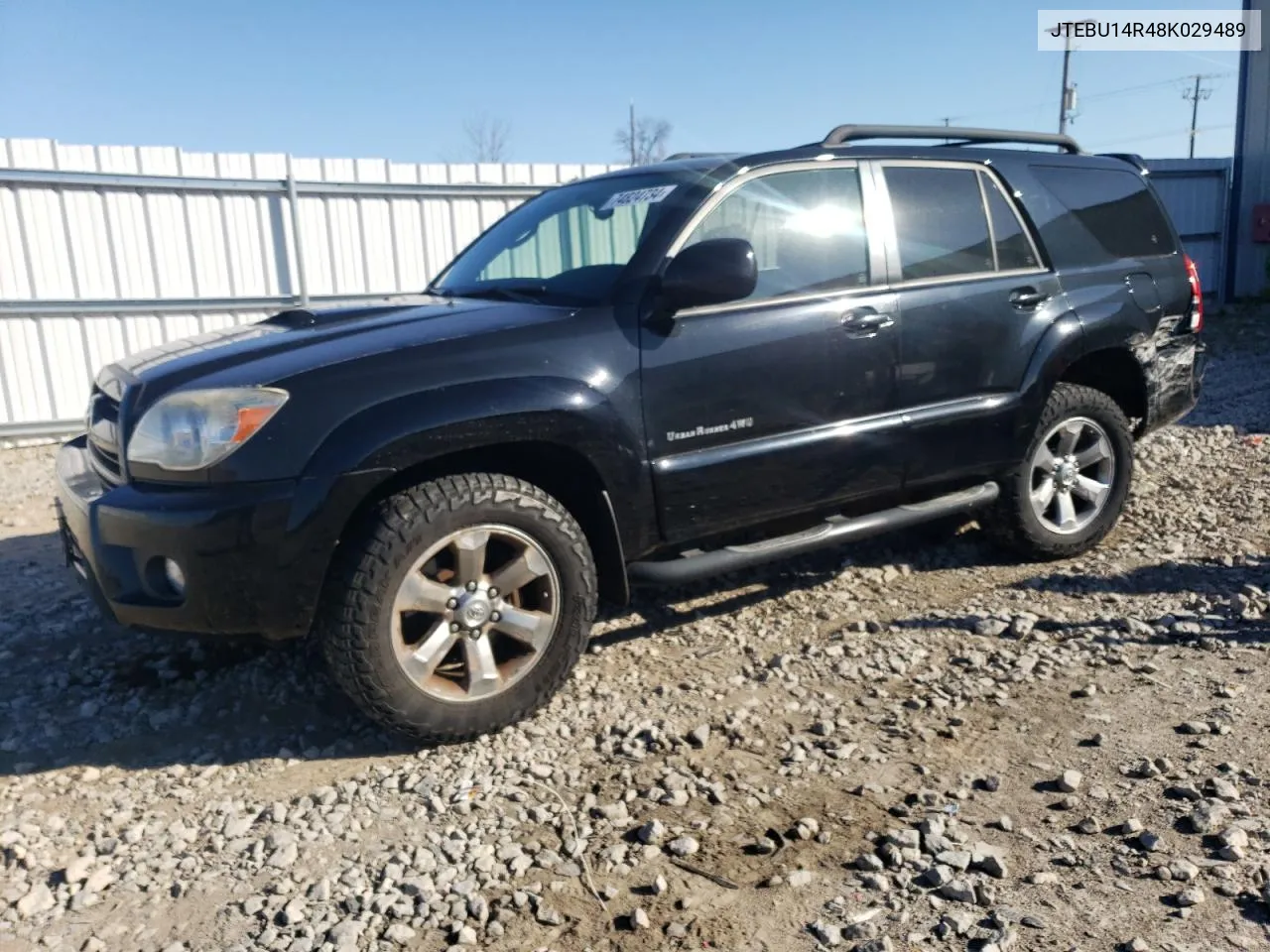 2008 Toyota 4Runner Sr5 VIN: JTEBU14R48K029489 Lot: 74824734