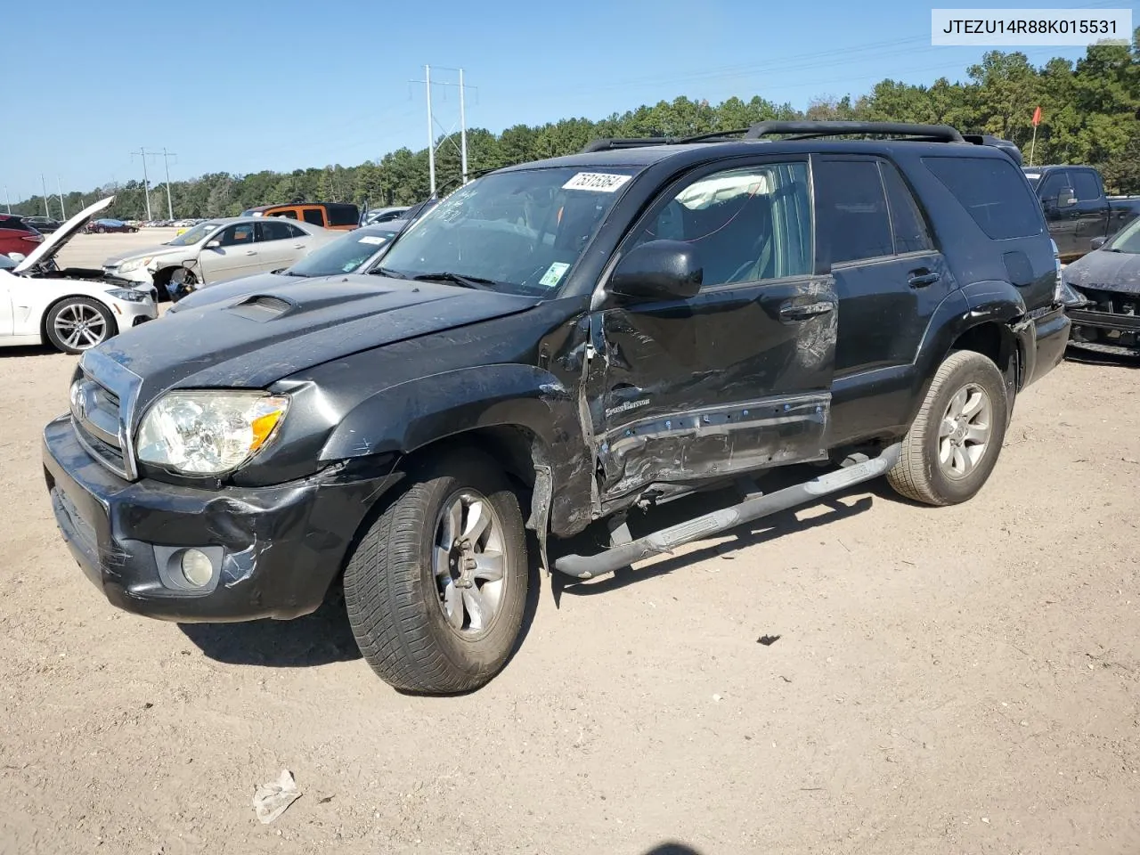 2008 Toyota 4Runner Sr5 VIN: JTEZU14R88K015531 Lot: 75315364