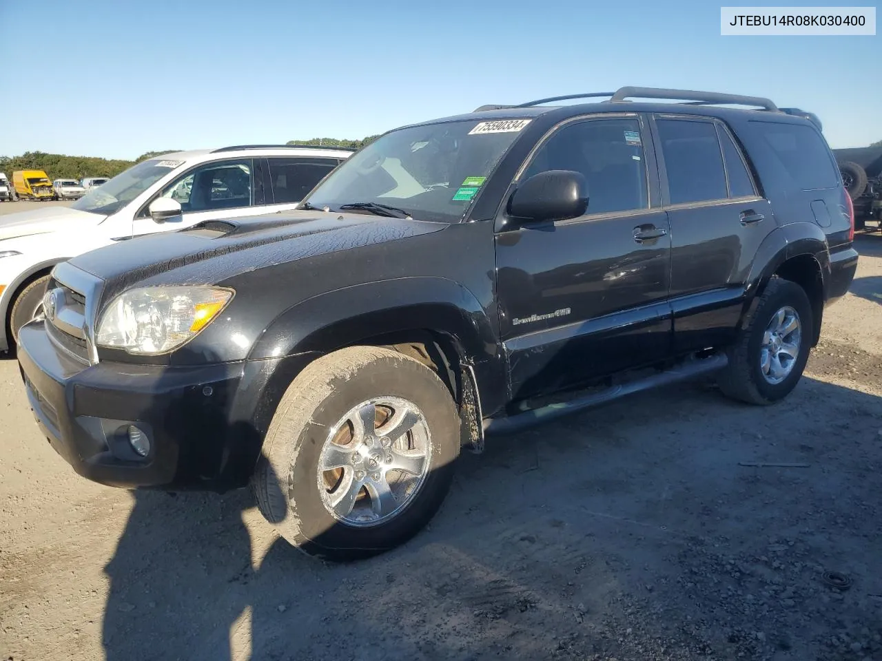 2008 Toyota 4Runner Sr5 VIN: JTEBU14R08K030400 Lot: 75590334