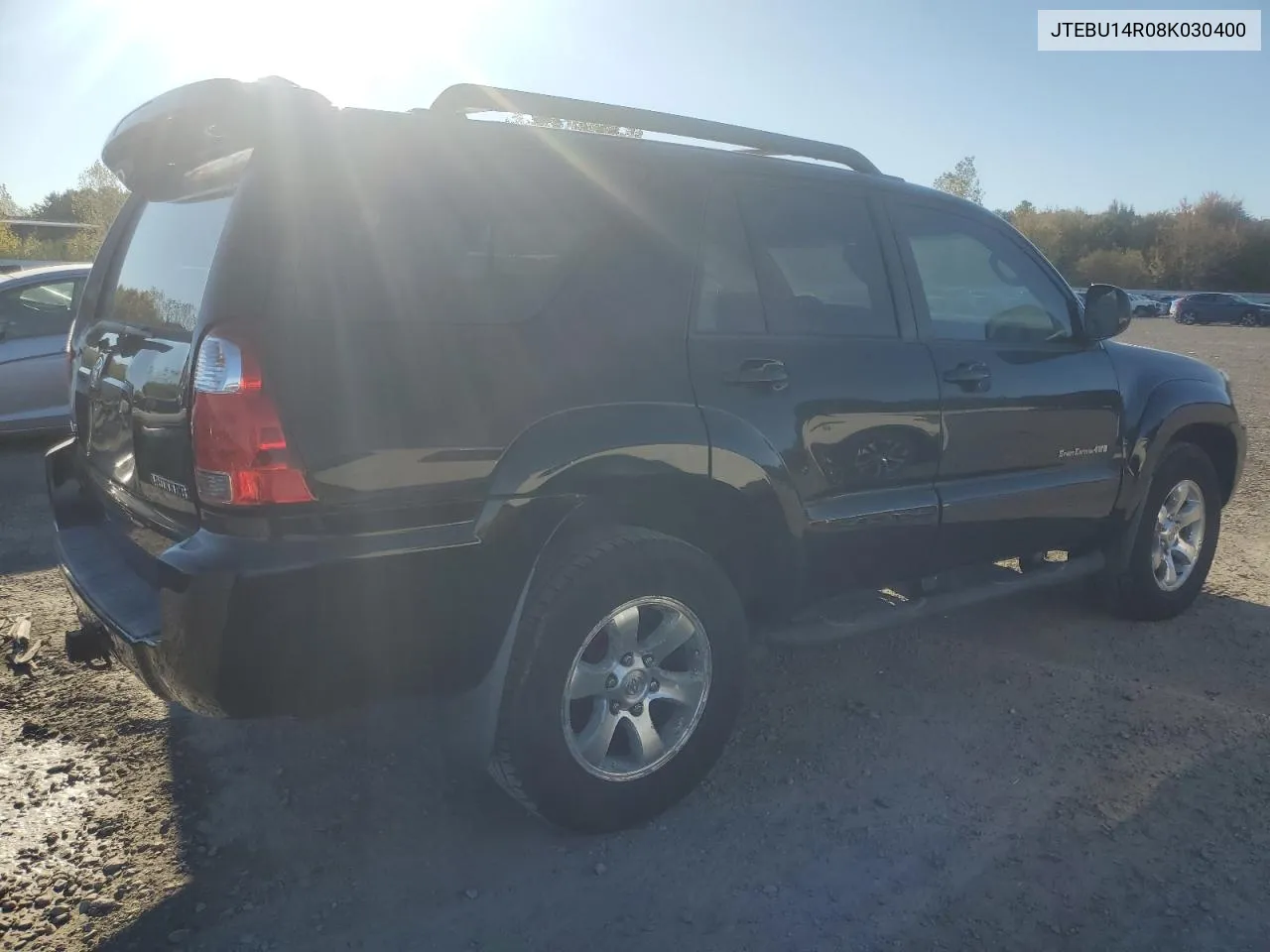 2008 Toyota 4Runner Sr5 VIN: JTEBU14R08K030400 Lot: 75590334