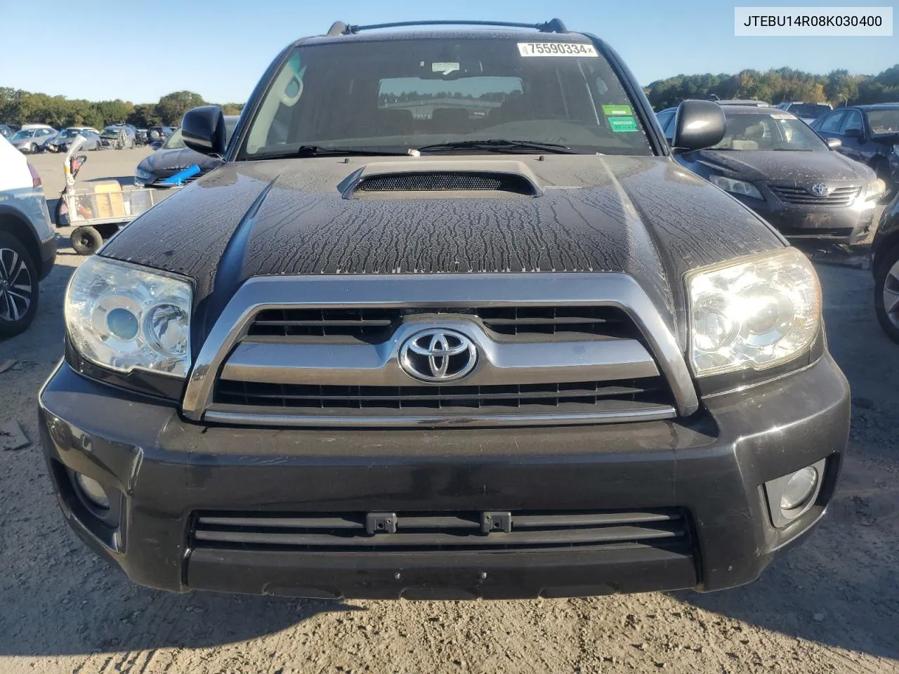 2008 Toyota 4Runner Sr5 VIN: JTEBU14R08K030400 Lot: 75590334