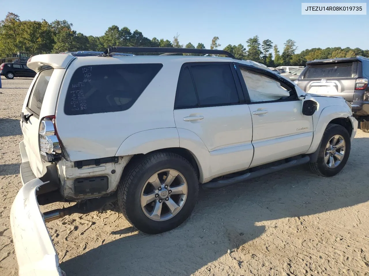 2008 Toyota 4Runner Sr5 VIN: JTEZU14R08K019735 Lot: 75703844