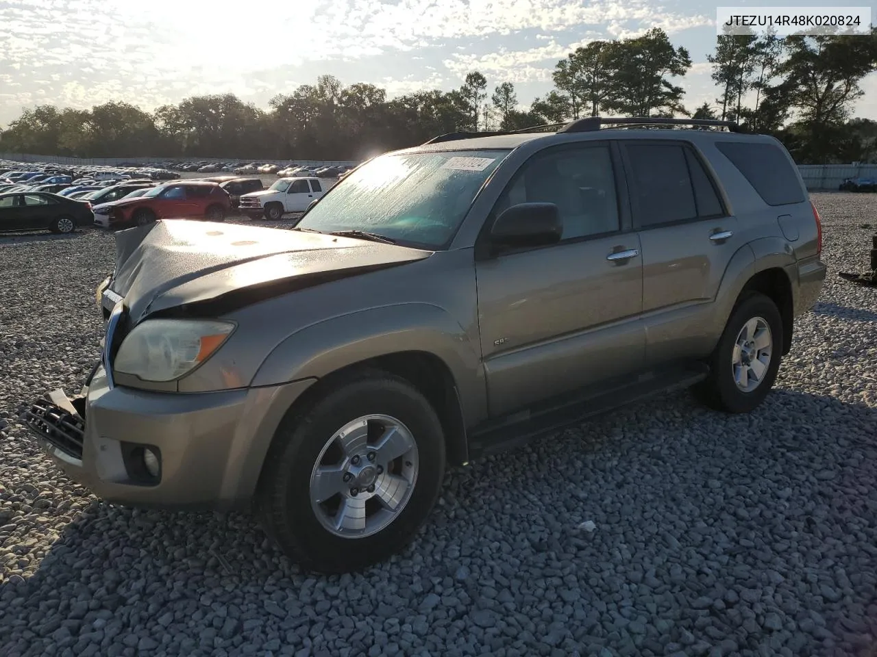 2008 Toyota 4Runner Sr5 VIN: JTEZU14R48K020824 Lot: 75943924