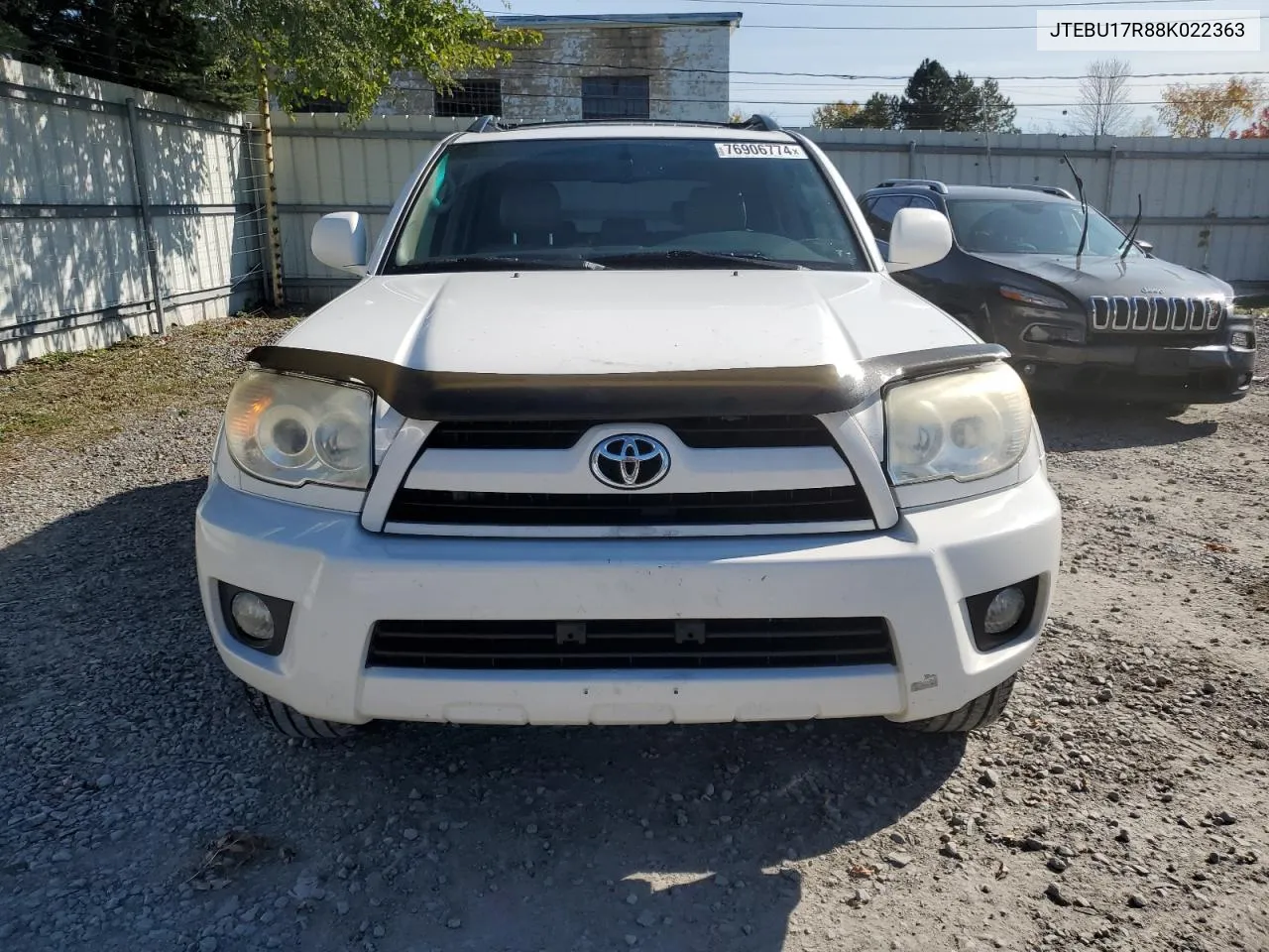 2008 Toyota 4Runner Limited VIN: JTEBU17R88K022363 Lot: 76906774