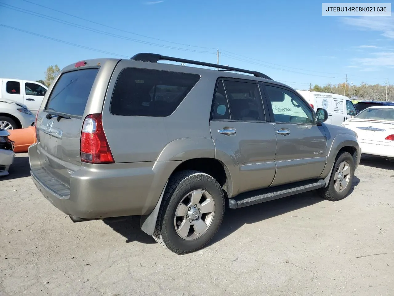 2008 Toyota 4Runner Sr5 VIN: JTEBU14R68K021636 Lot: 77421604