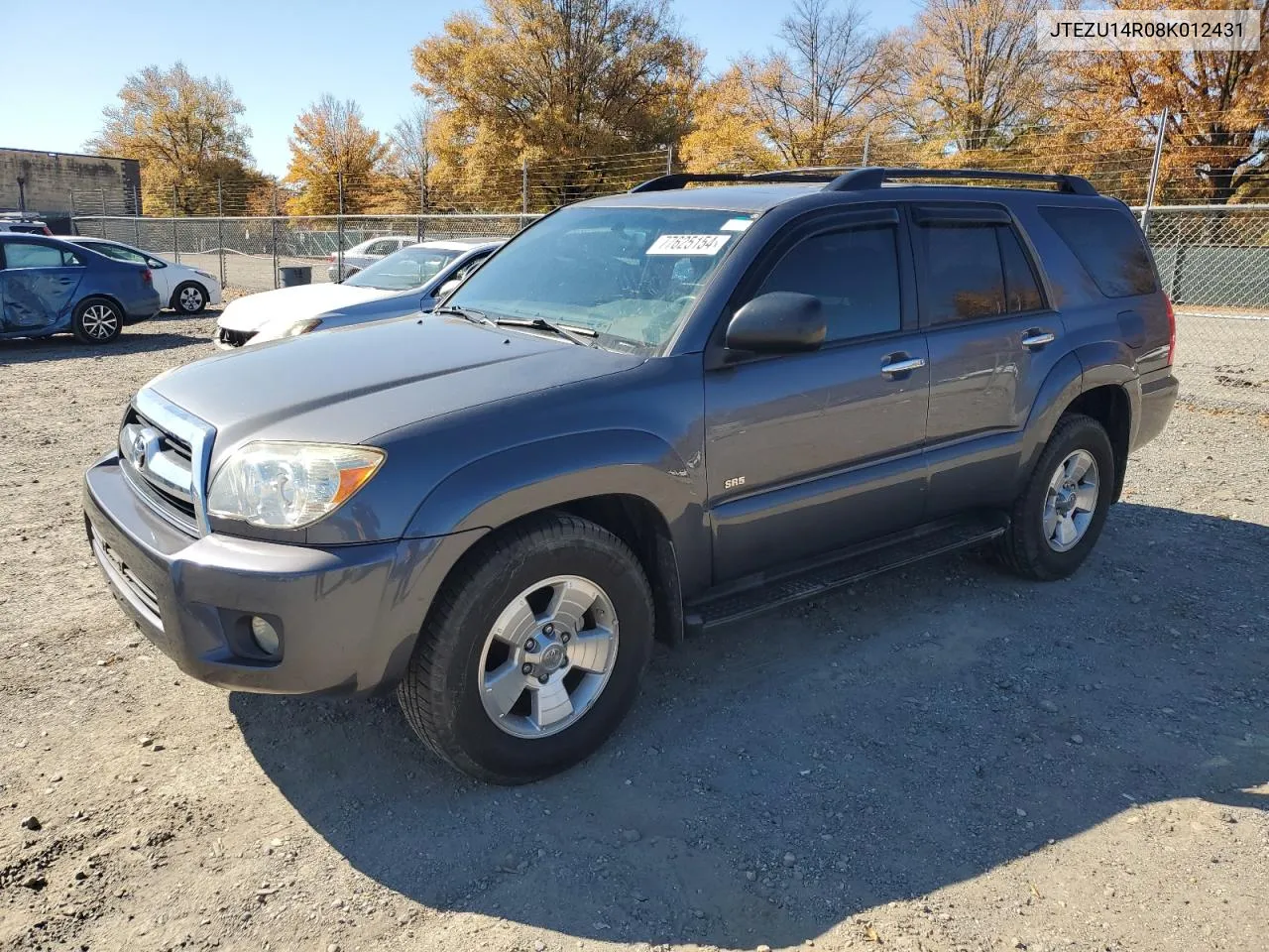 2008 Toyota 4Runner Sr5 VIN: JTEZU14R08K012431 Lot: 77625154