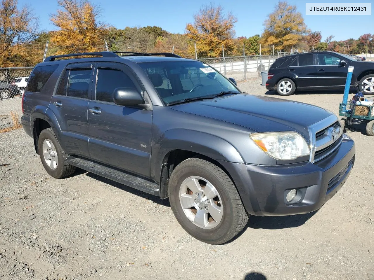 2008 Toyota 4Runner Sr5 VIN: JTEZU14R08K012431 Lot: 77625154