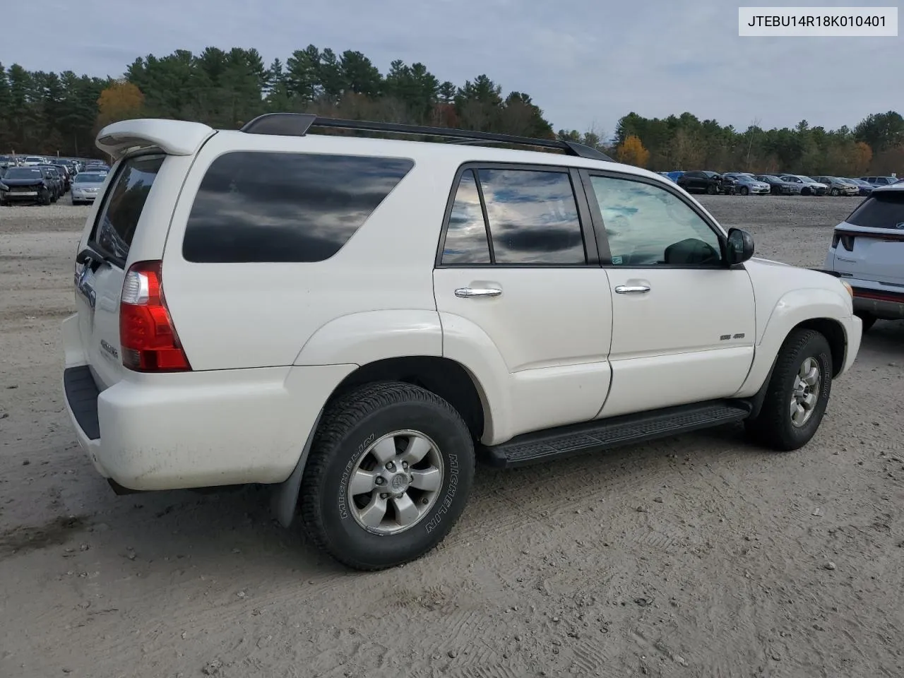 2008 Toyota 4Runner Sr5 VIN: JTEBU14R18K010401 Lot: 77781234