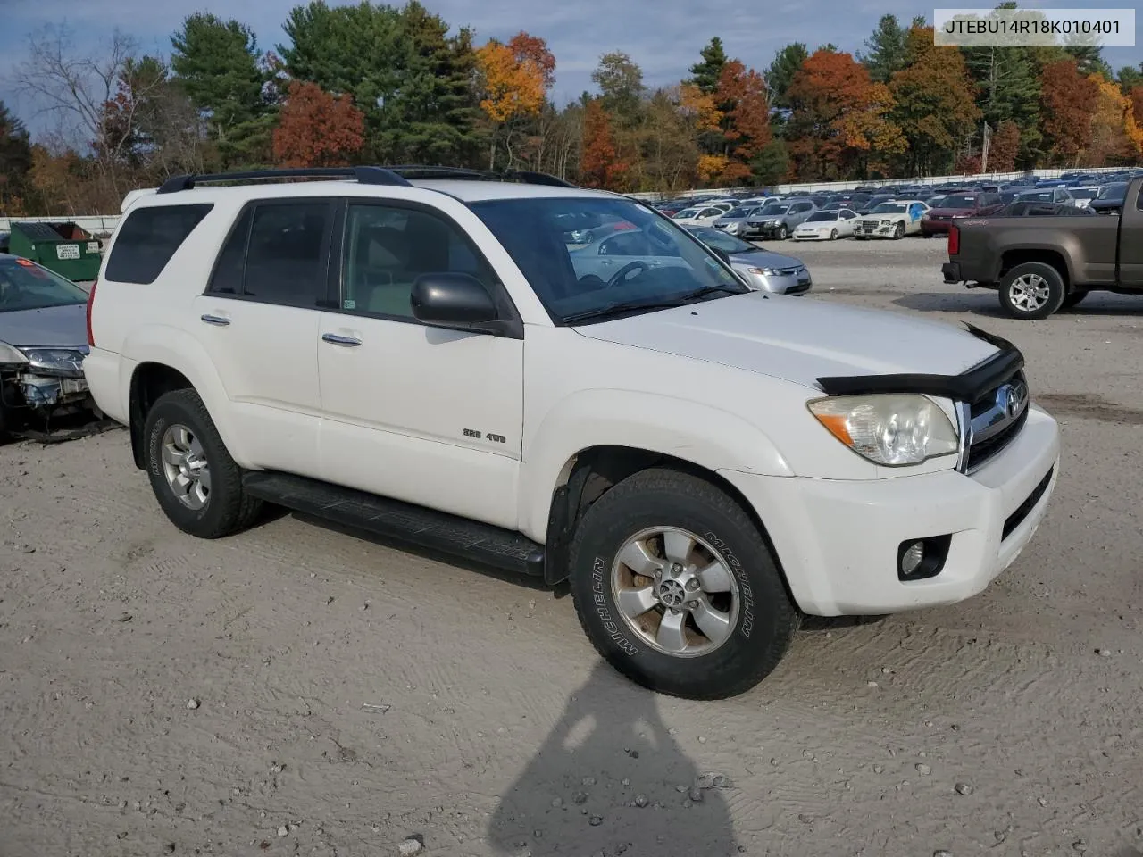 2008 Toyota 4Runner Sr5 VIN: JTEBU14R18K010401 Lot: 77781234