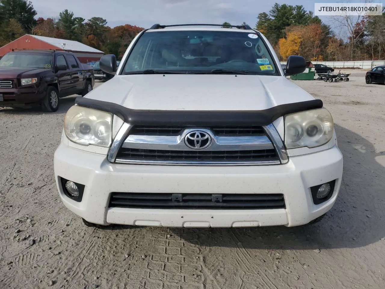 2008 Toyota 4Runner Sr5 VIN: JTEBU14R18K010401 Lot: 77781234