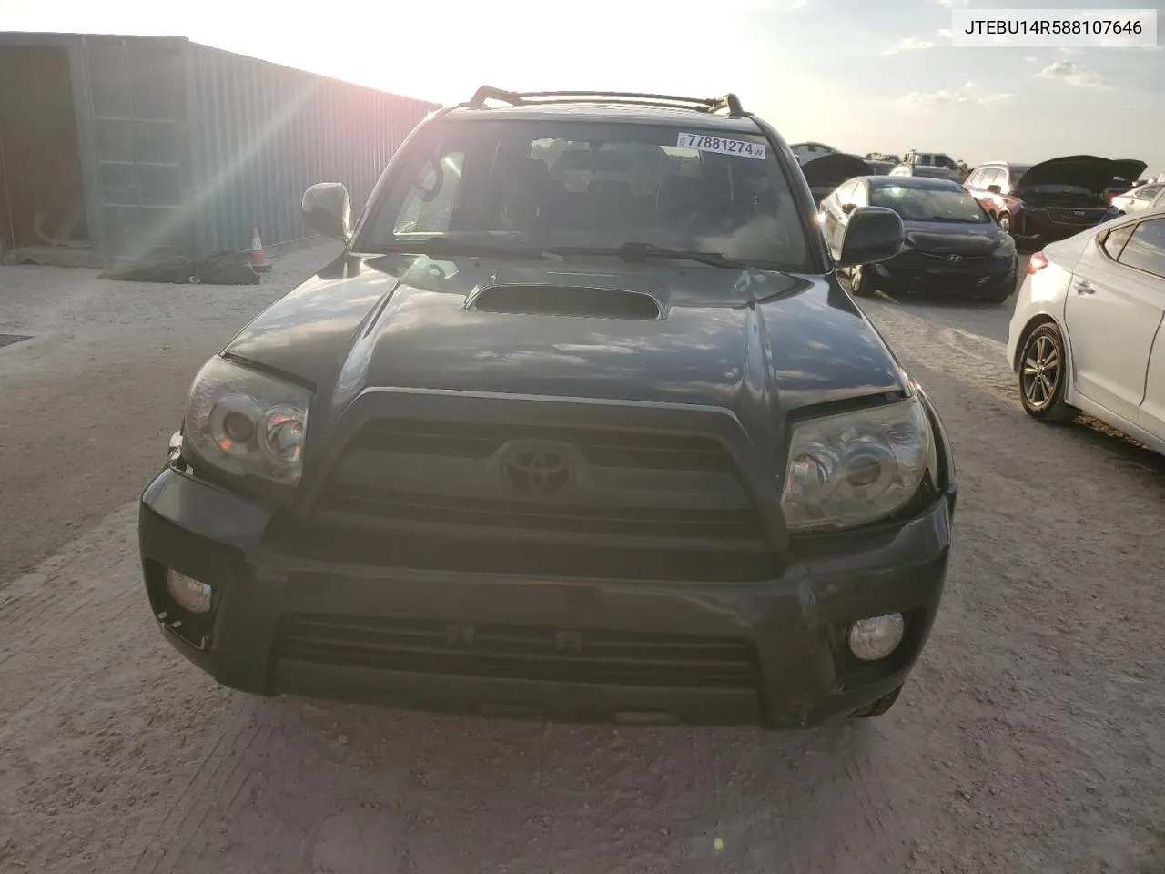 2008 Toyota 4Runner Sr5 VIN: JTEBU14R588107646 Lot: 77881274