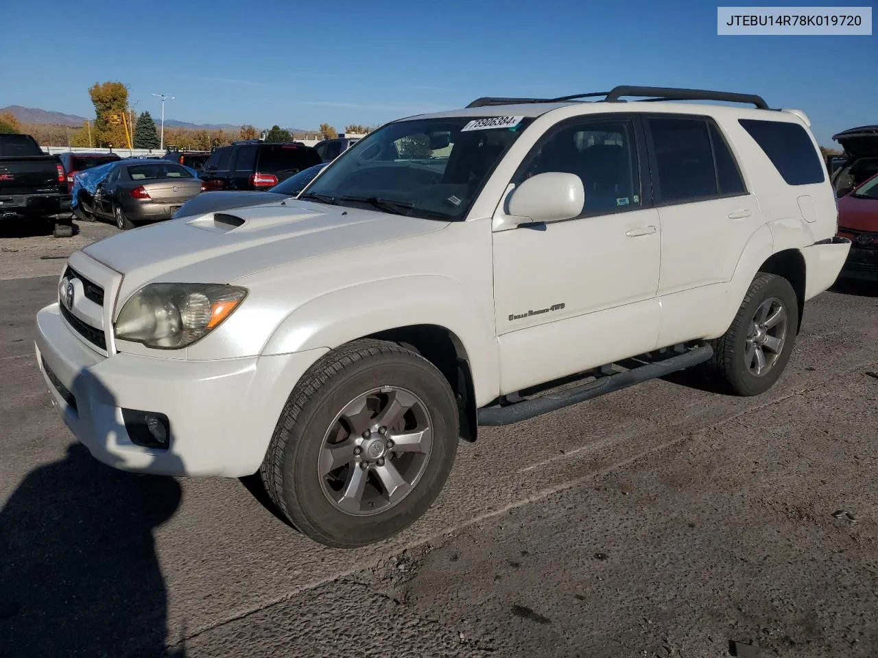 2008 Toyota 4Runner Sr5 VIN: JTEBU14R78K019720 Lot: 78906384