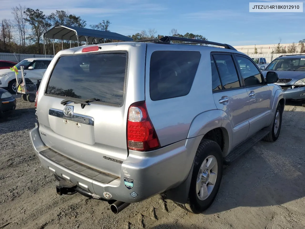 2008 Toyota 4Runner Sr5 VIN: JTEZU14R18K012910 Lot: 79552484