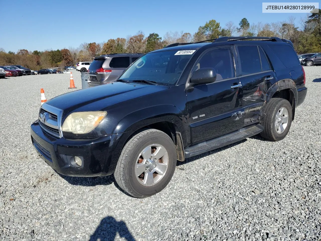 2008 Toyota 4Runner Sr5 VIN: JTEBU14R280128999 Lot: 80188984