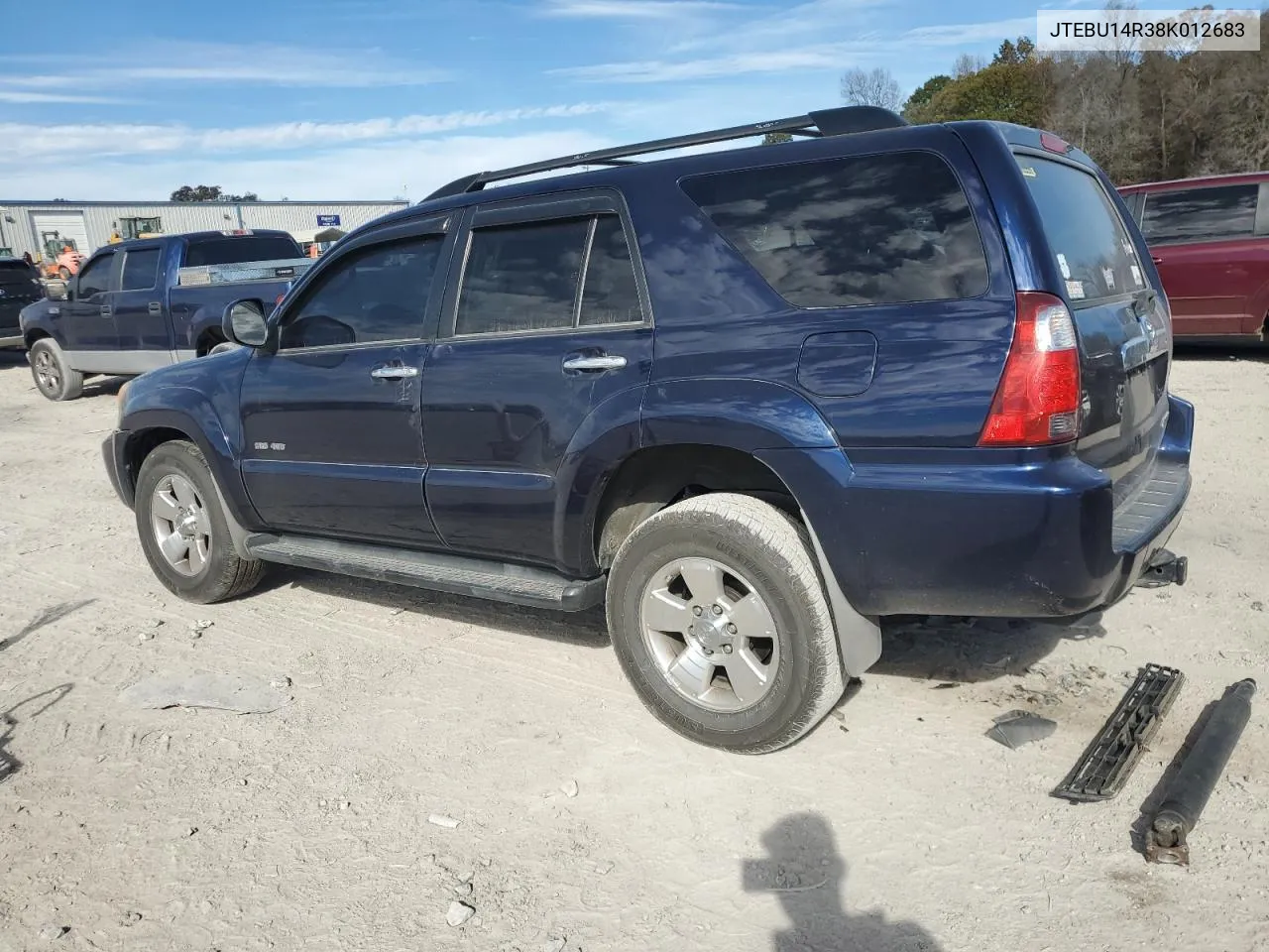 2008 Toyota 4Runner Sr5 VIN: JTEBU14R38K012683 Lot: 80418434