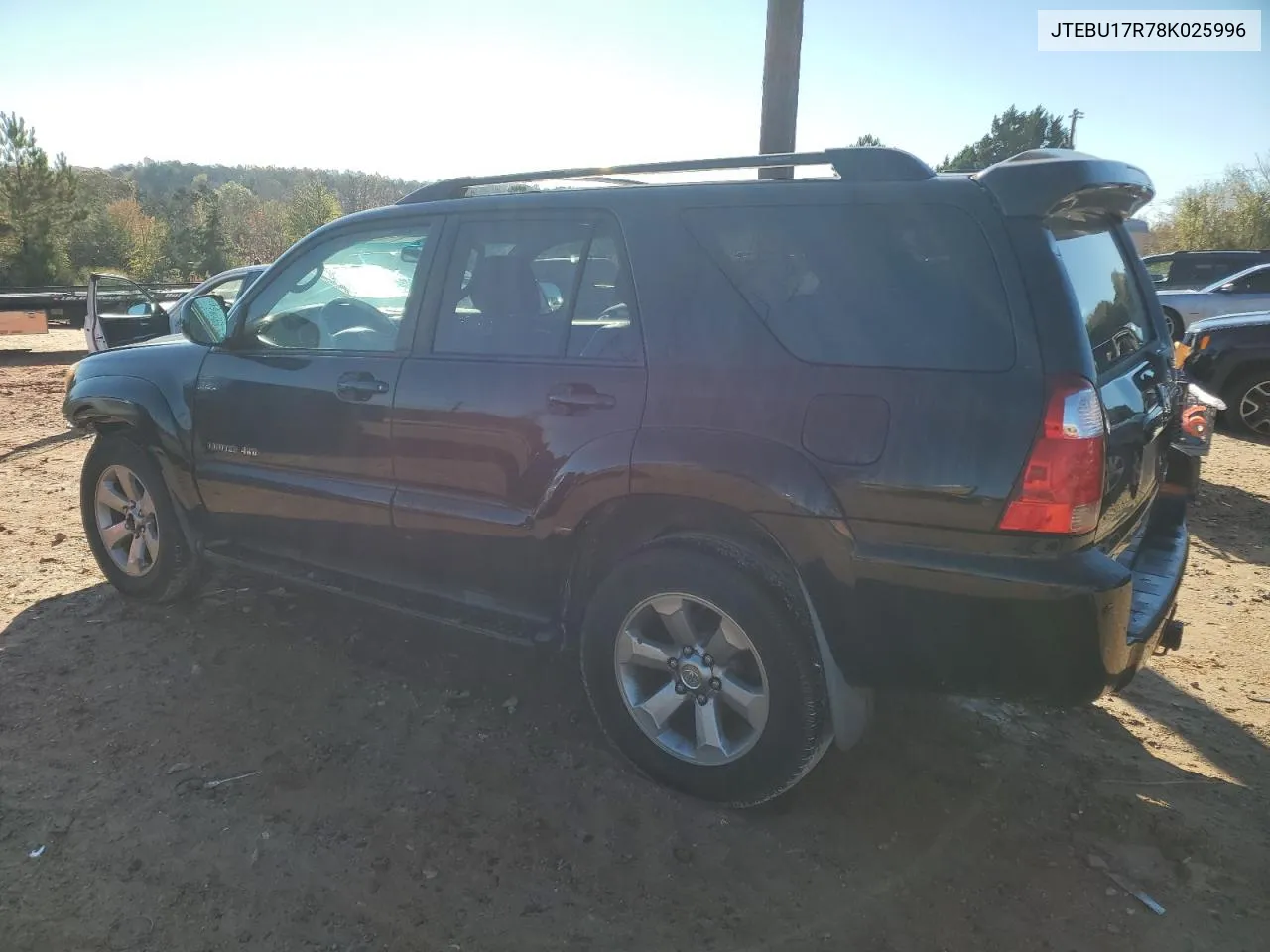 2008 Toyota 4Runner Limited VIN: JTEBU17R78K025996 Lot: 80631444