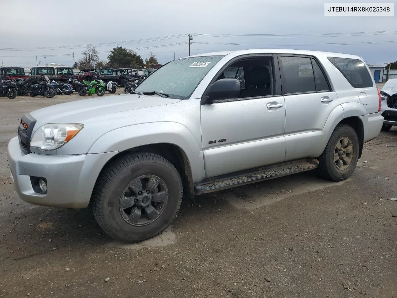 2008 Toyota 4Runner Sr5 VIN: JTEBU14RX8K025348 Lot: 80822974