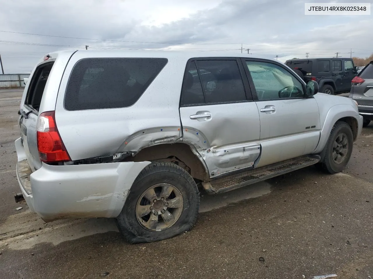 2008 Toyota 4Runner Sr5 VIN: JTEBU14RX8K025348 Lot: 80822974