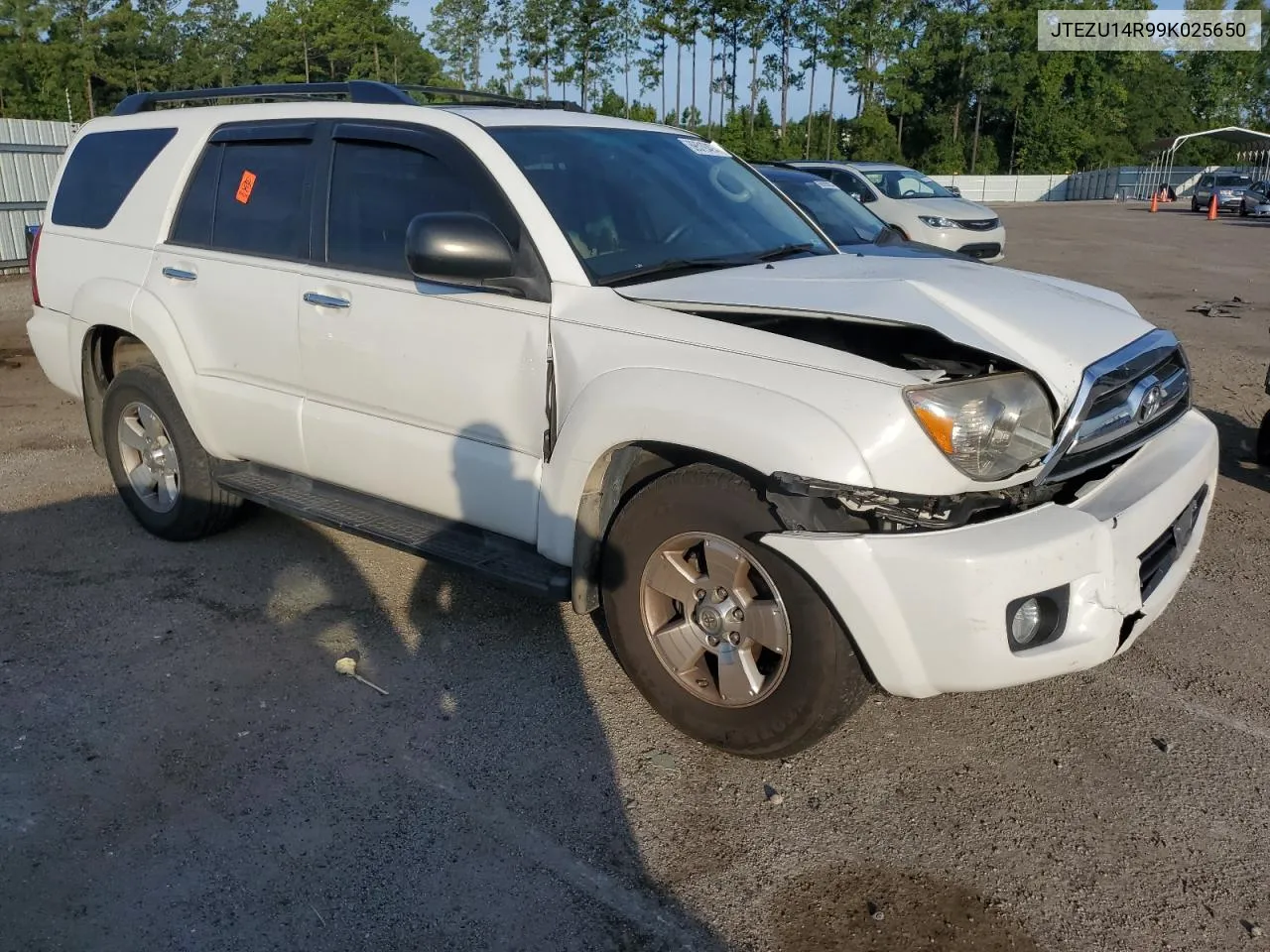 2009 Toyota 4Runner Sr5 VIN: JTEZU14R99K025650 Lot: 69519494