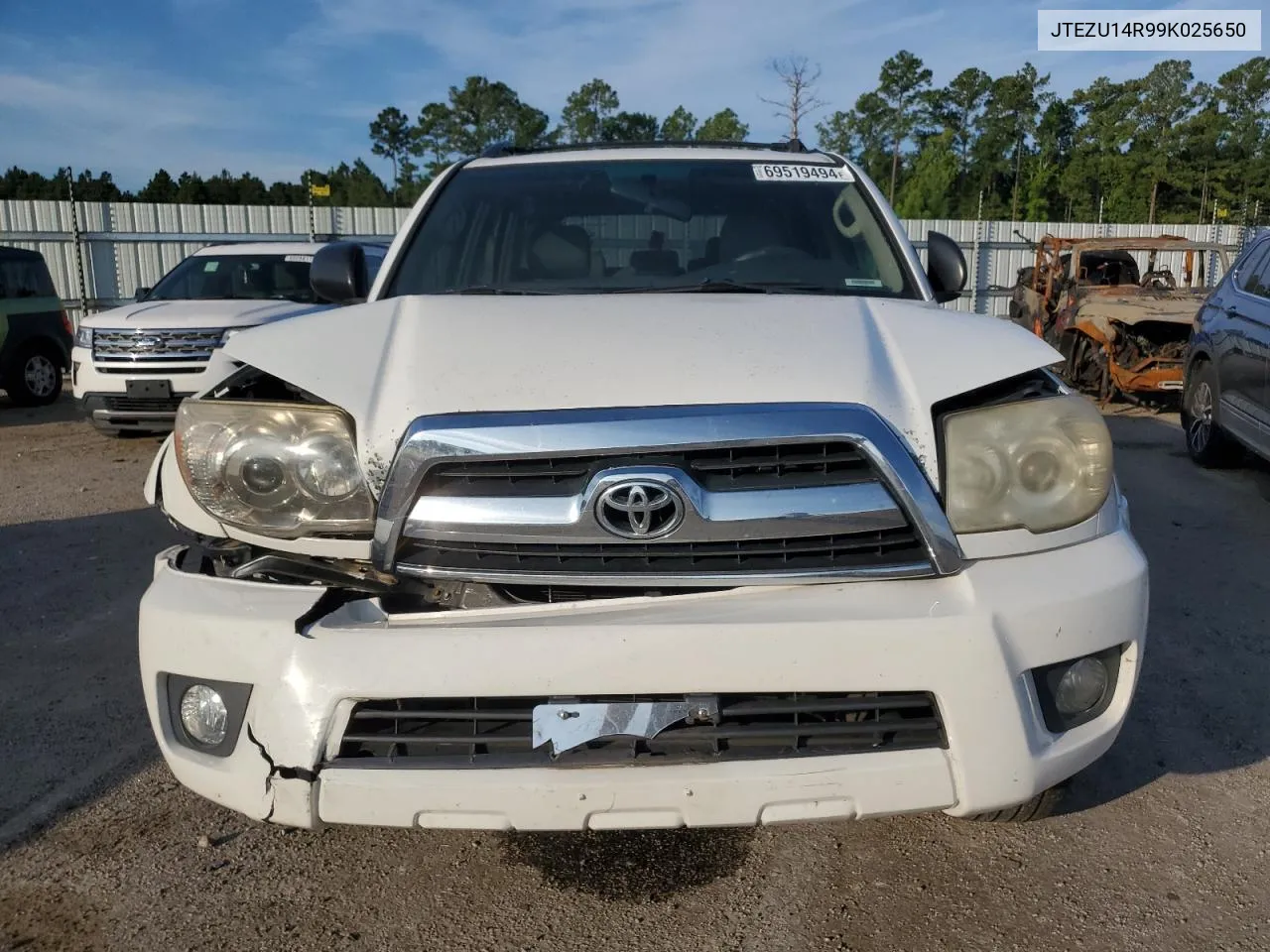 2009 Toyota 4Runner Sr5 VIN: JTEZU14R99K025650 Lot: 69519494