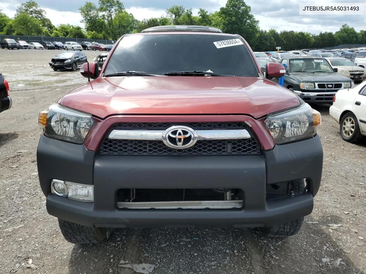 2010 Toyota 4Runner Sr5 VIN: JTEBU5JR5A5031493 Lot: 57838604