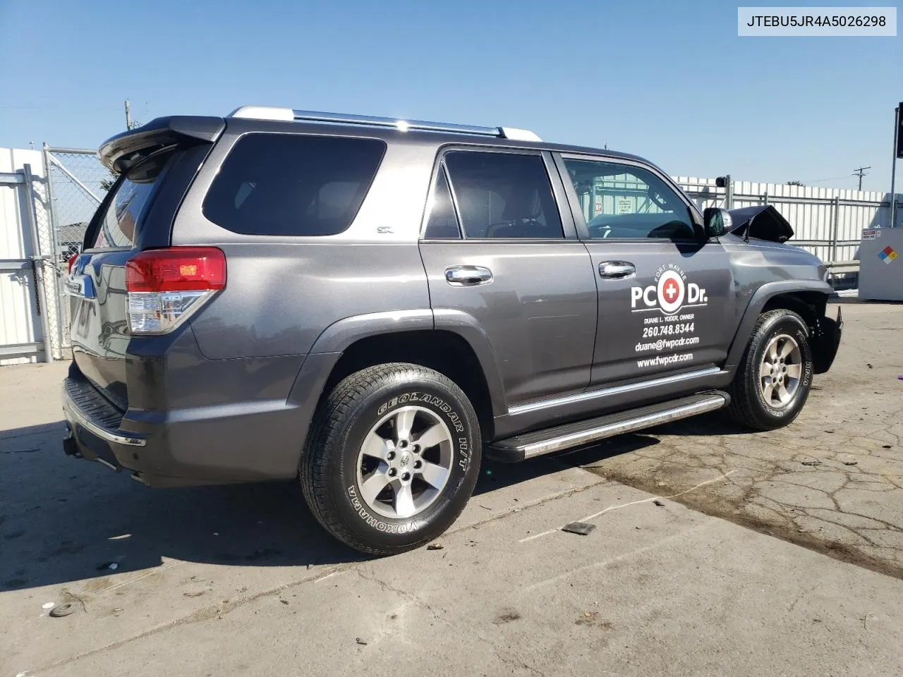 2010 Toyota 4Runner Sr5 VIN: JTEBU5JR4A5026298 Lot: 77139164