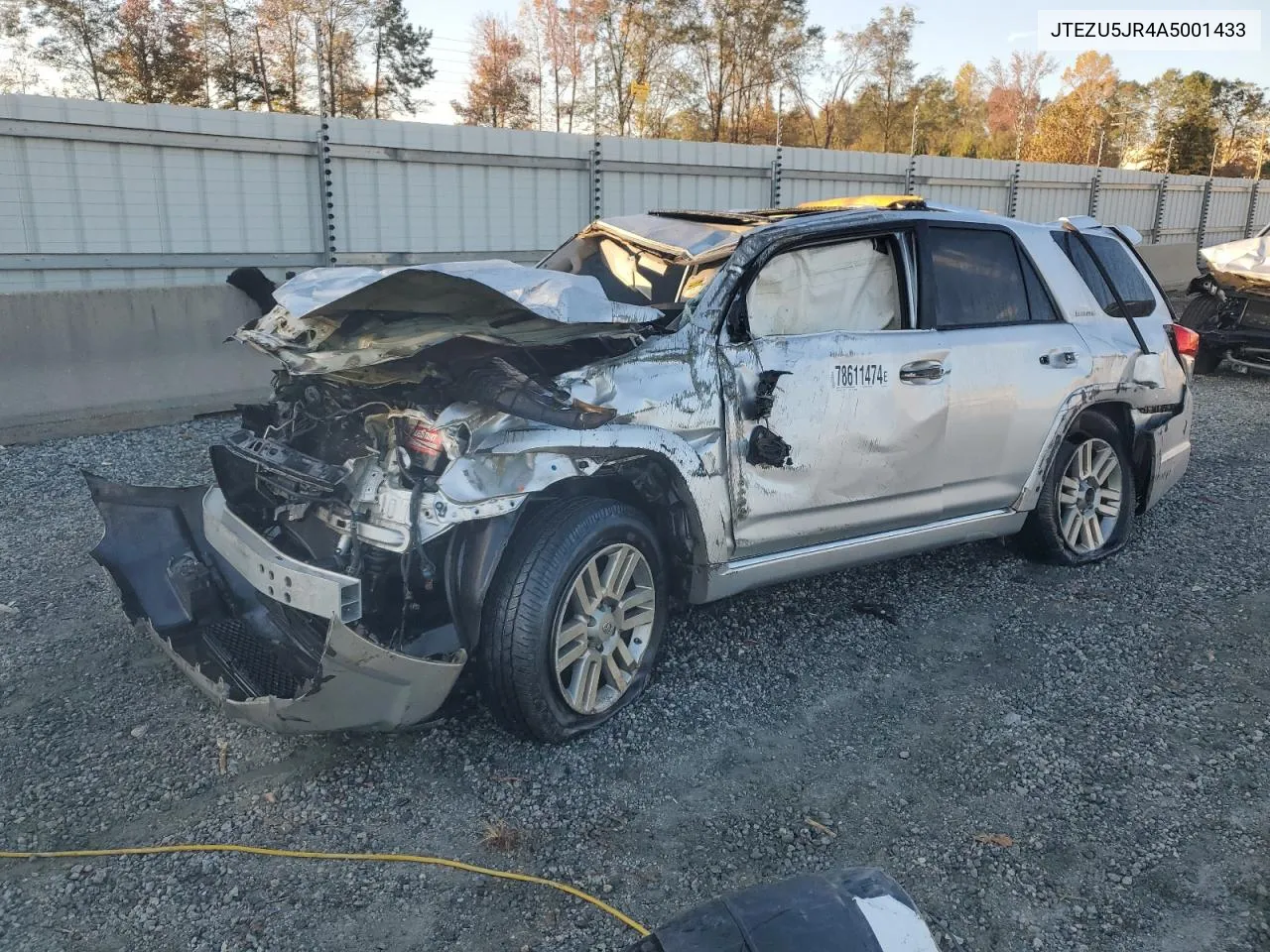 2010 Toyota 4Runner Sr5 VIN: JTEZU5JR4A5001433 Lot: 78611474