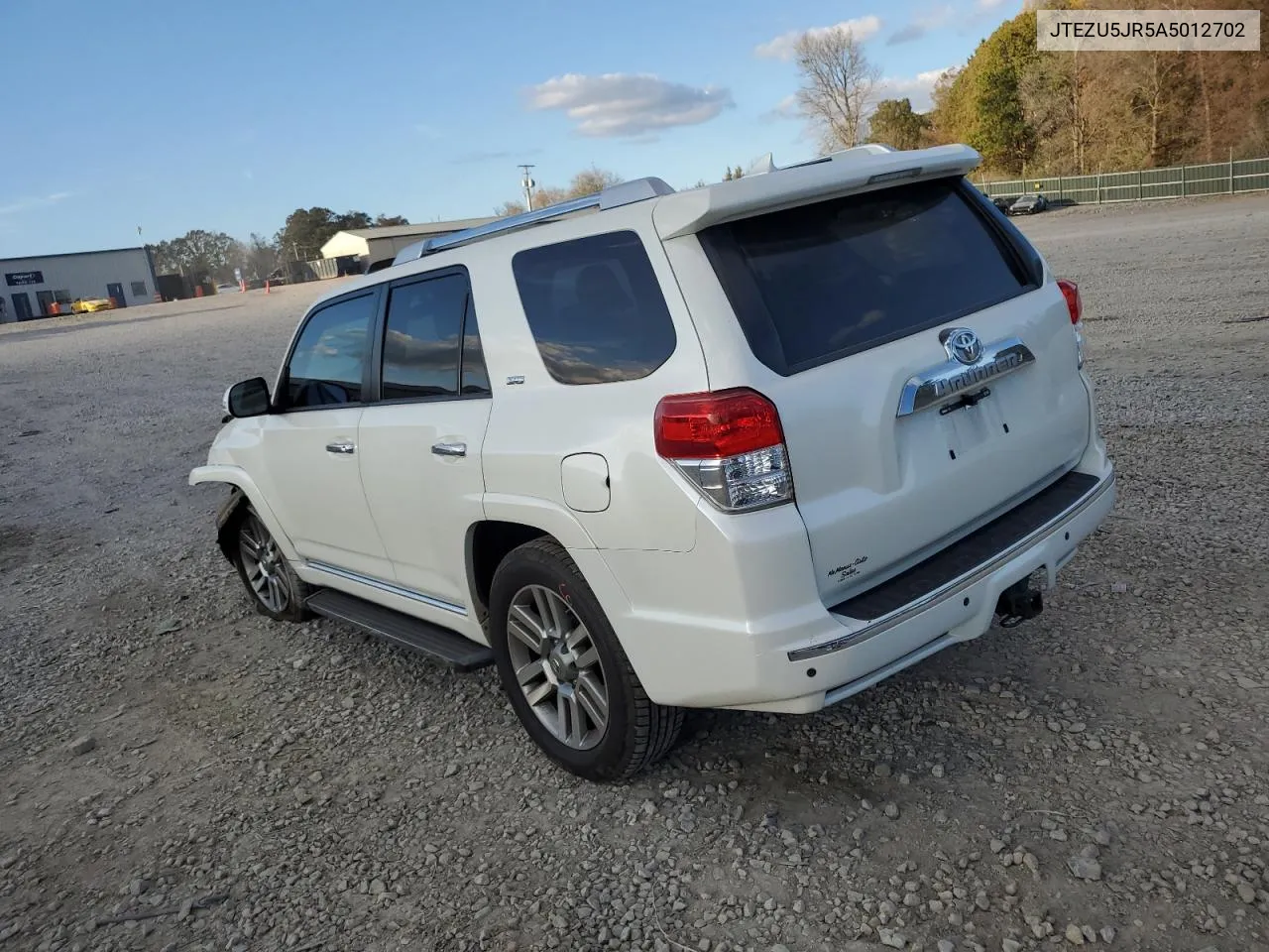 2010 Toyota 4Runner Sr5 VIN: JTEZU5JR5A5012702 Lot: 79869234