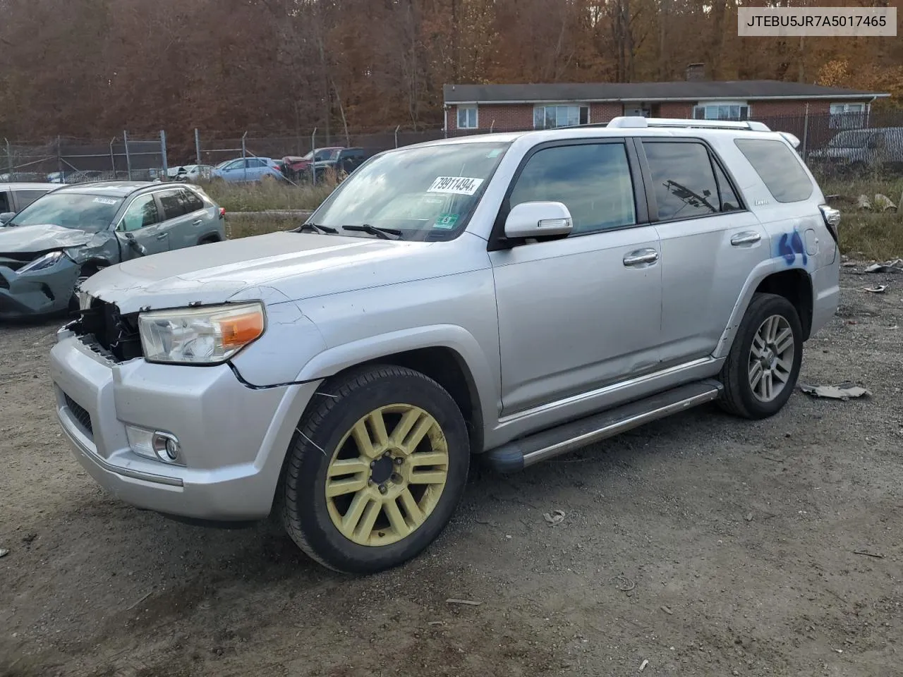 2010 Toyota 4Runner Sr5 VIN: JTEBU5JR7A5017465 Lot: 79911494