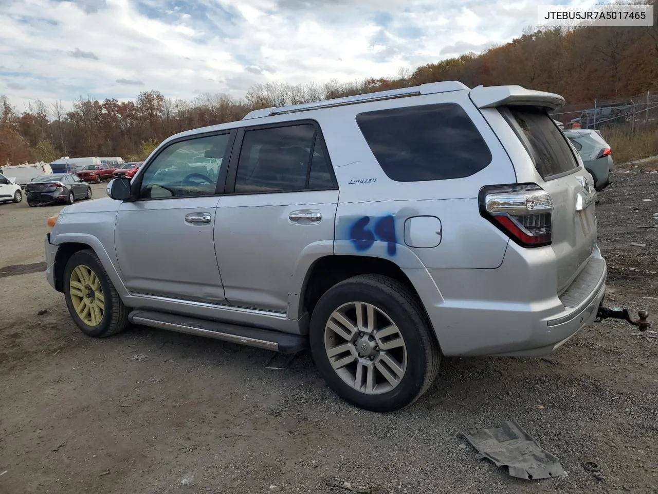 2010 Toyota 4Runner Sr5 VIN: JTEBU5JR7A5017465 Lot: 79911494