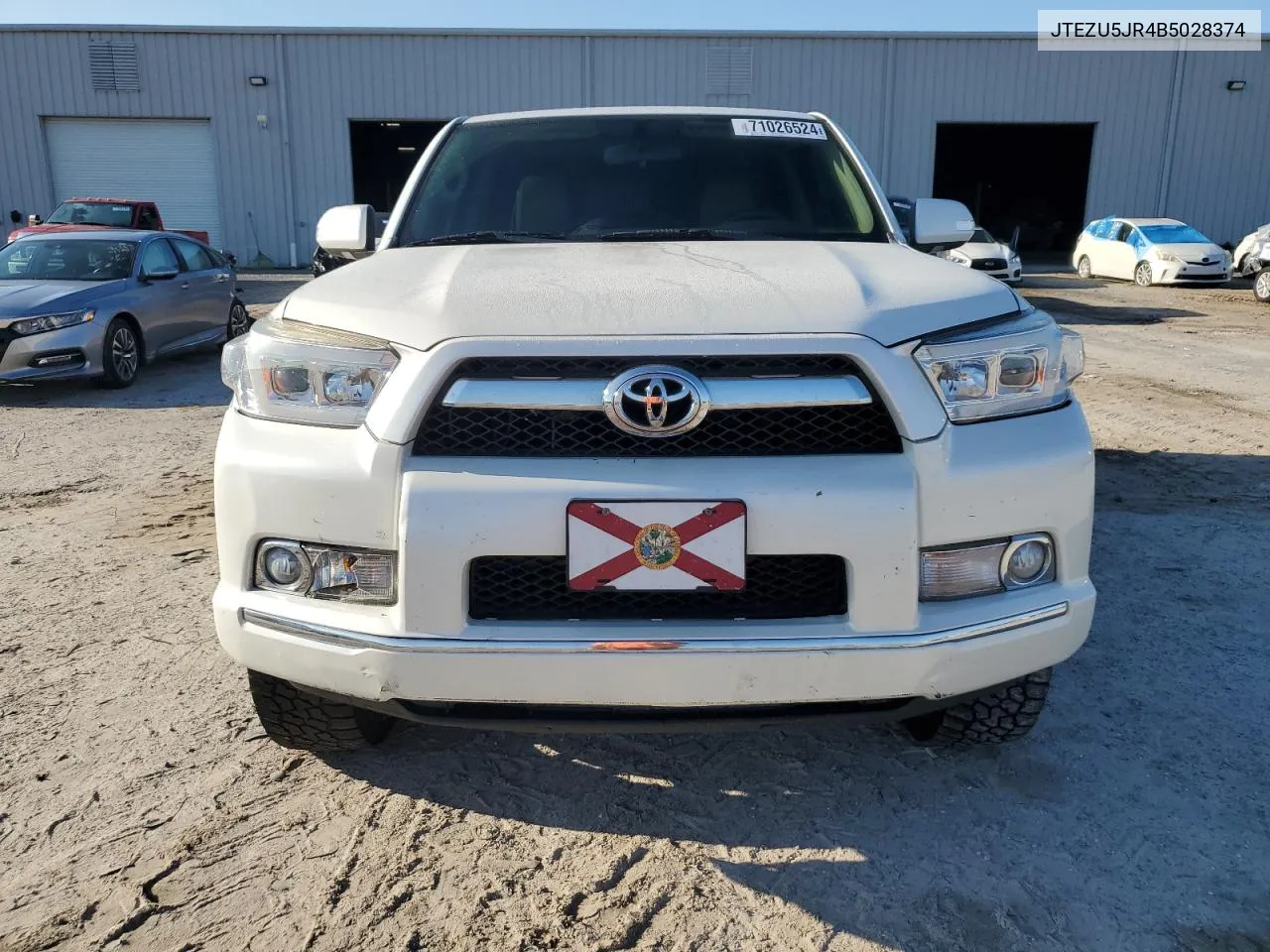 2011 Toyota 4Runner Sr5 VIN: JTEZU5JR4B5028374 Lot: 71026524