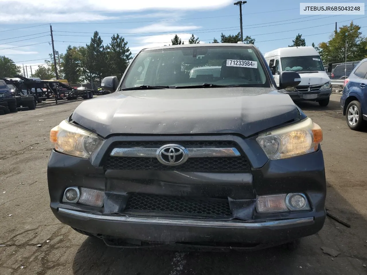 JTEBU5JR6B5043248 2011 Toyota 4Runner Sr5