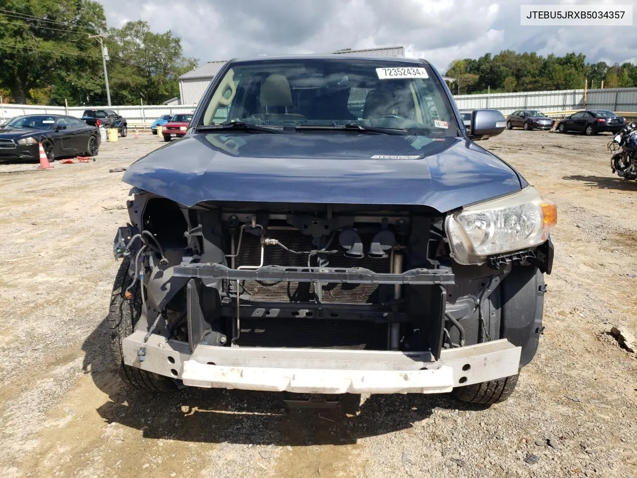 2011 Toyota 4Runner Sr5 VIN: JTEBU5JRXB5034357 Lot: 72352434