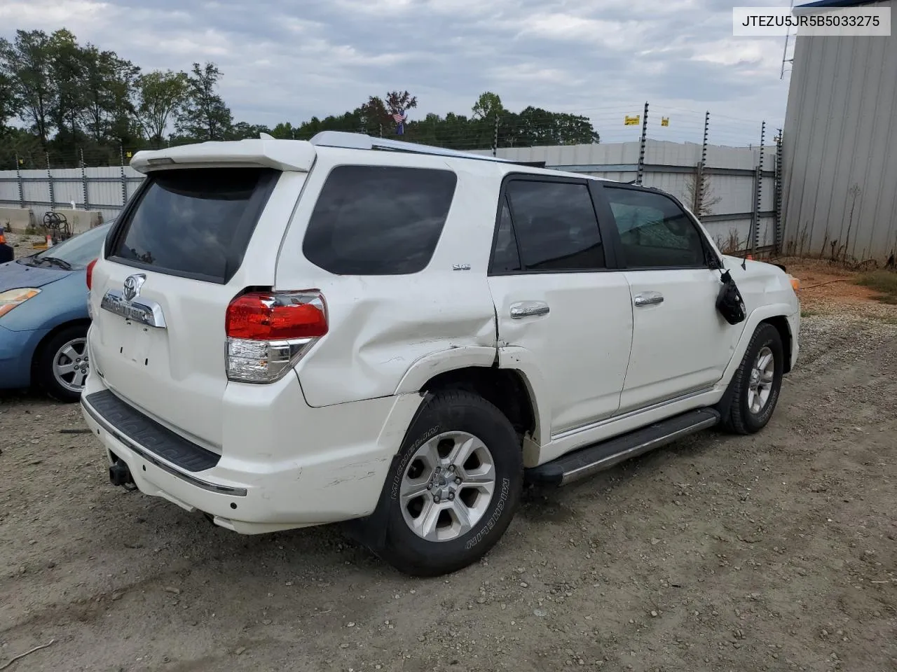 2011 Toyota 4Runner Sr5 VIN: JTEZU5JR5B5033275 Lot: 73219144