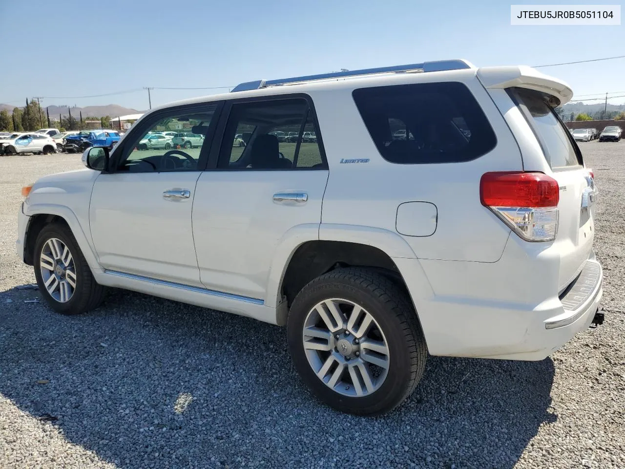 JTEBU5JR0B5051104 2011 Toyota 4Runner Sr5